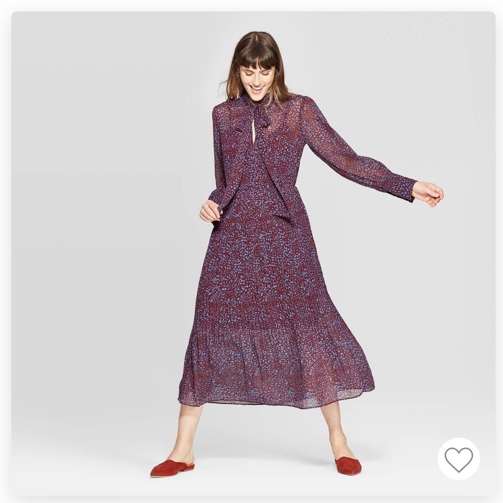 A New Day Floral Print Pleated Midi Dress - XXL